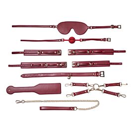 RED PASSION 8 Piece Vegan Leather Kit