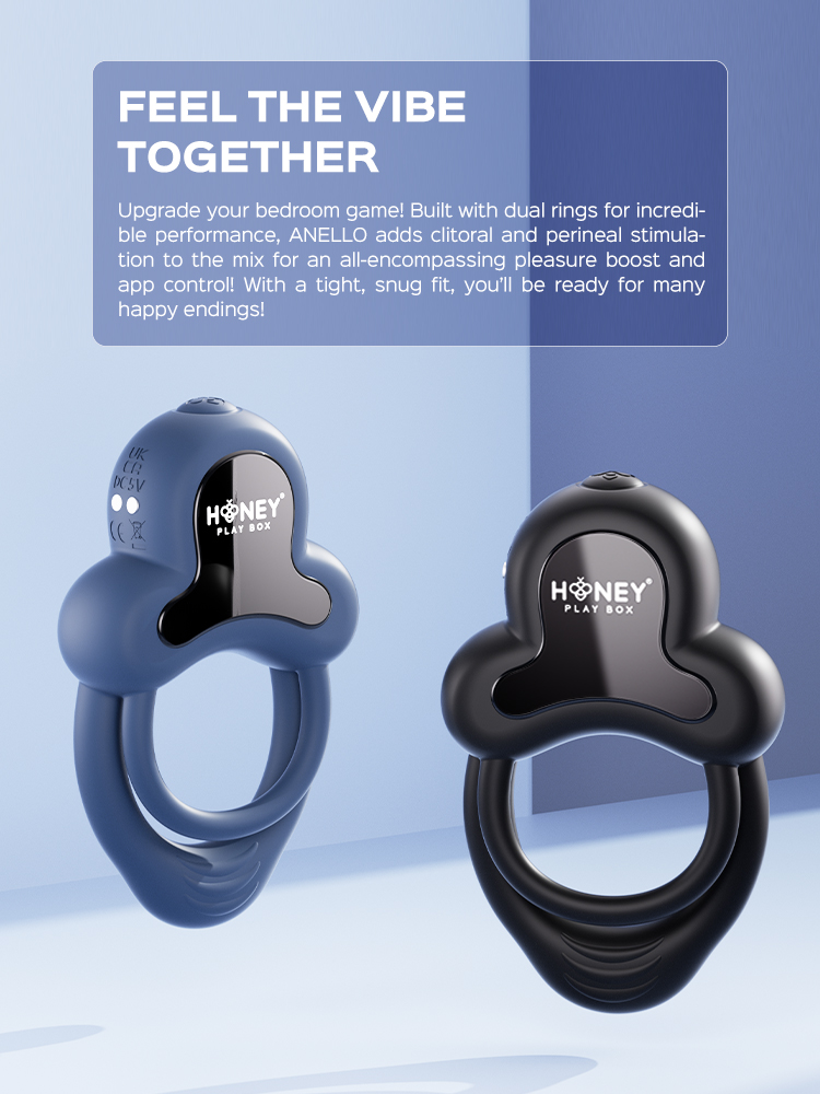 ANELLO-Honeyplaybox the best cock ring Remote Control Vibrating Cock Ring