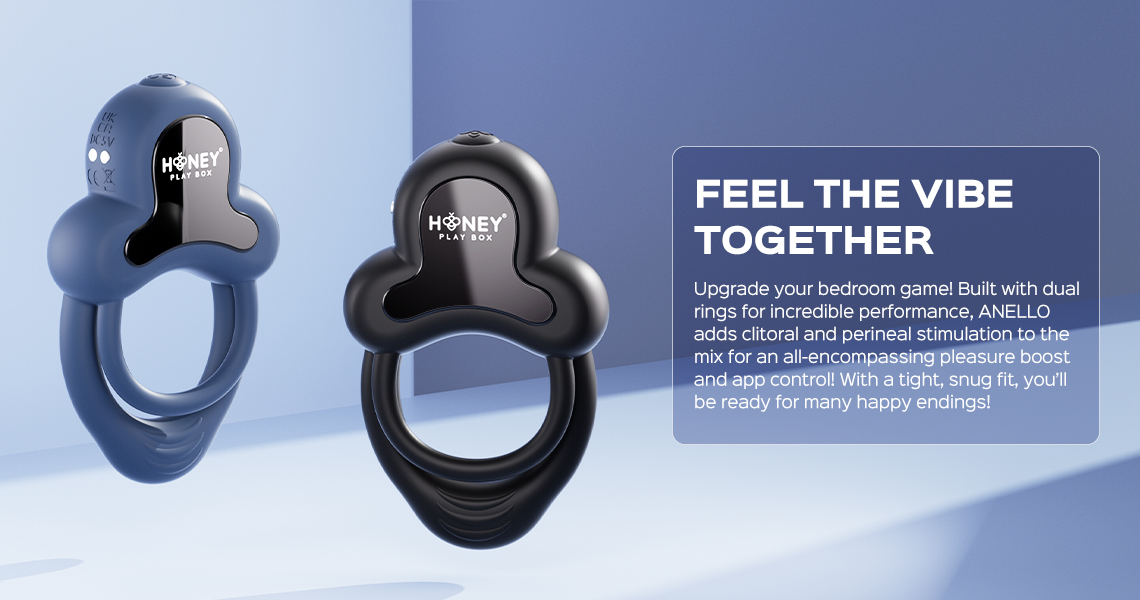 ANELLO-Honeyplaybox the best cock ring Remote Control Vibrating Cock Ring
