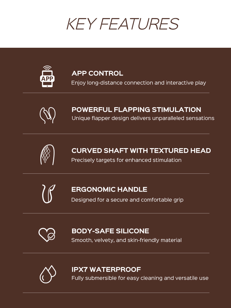 FORTEXA Kinky Finger Flapping Clit & G-Spot Vibrator with App Control-8