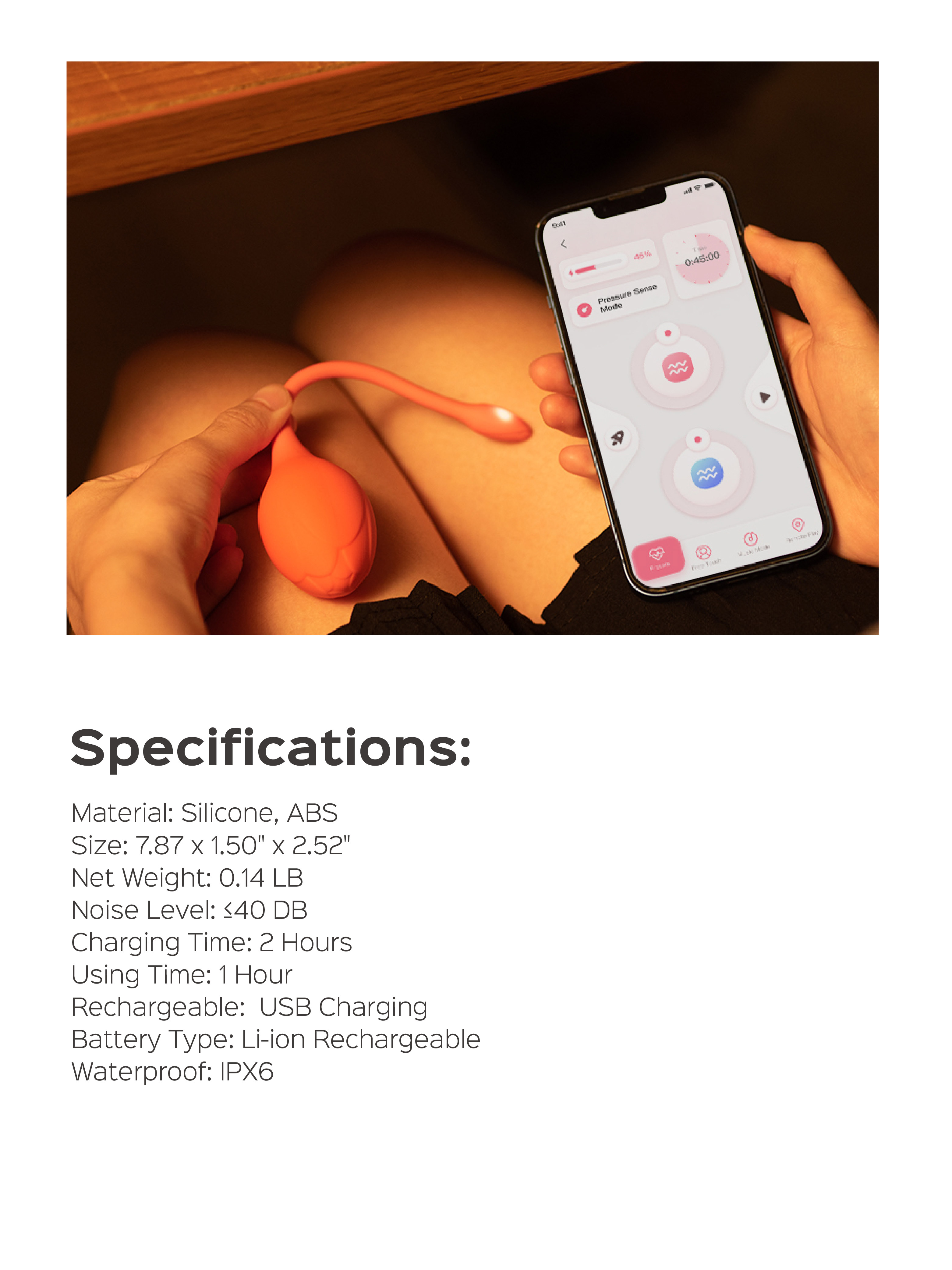 LILI-vibrating egg bluetooth