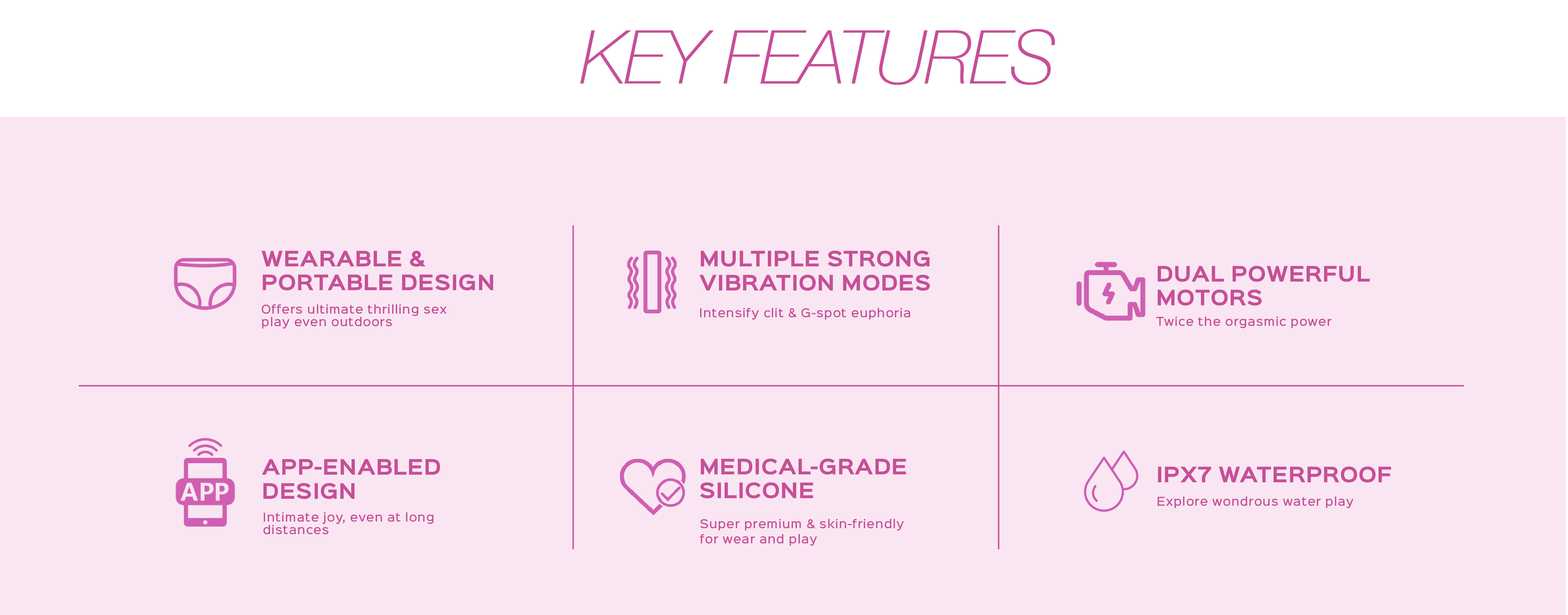 Oly 2-app controlledd wearable vibrators