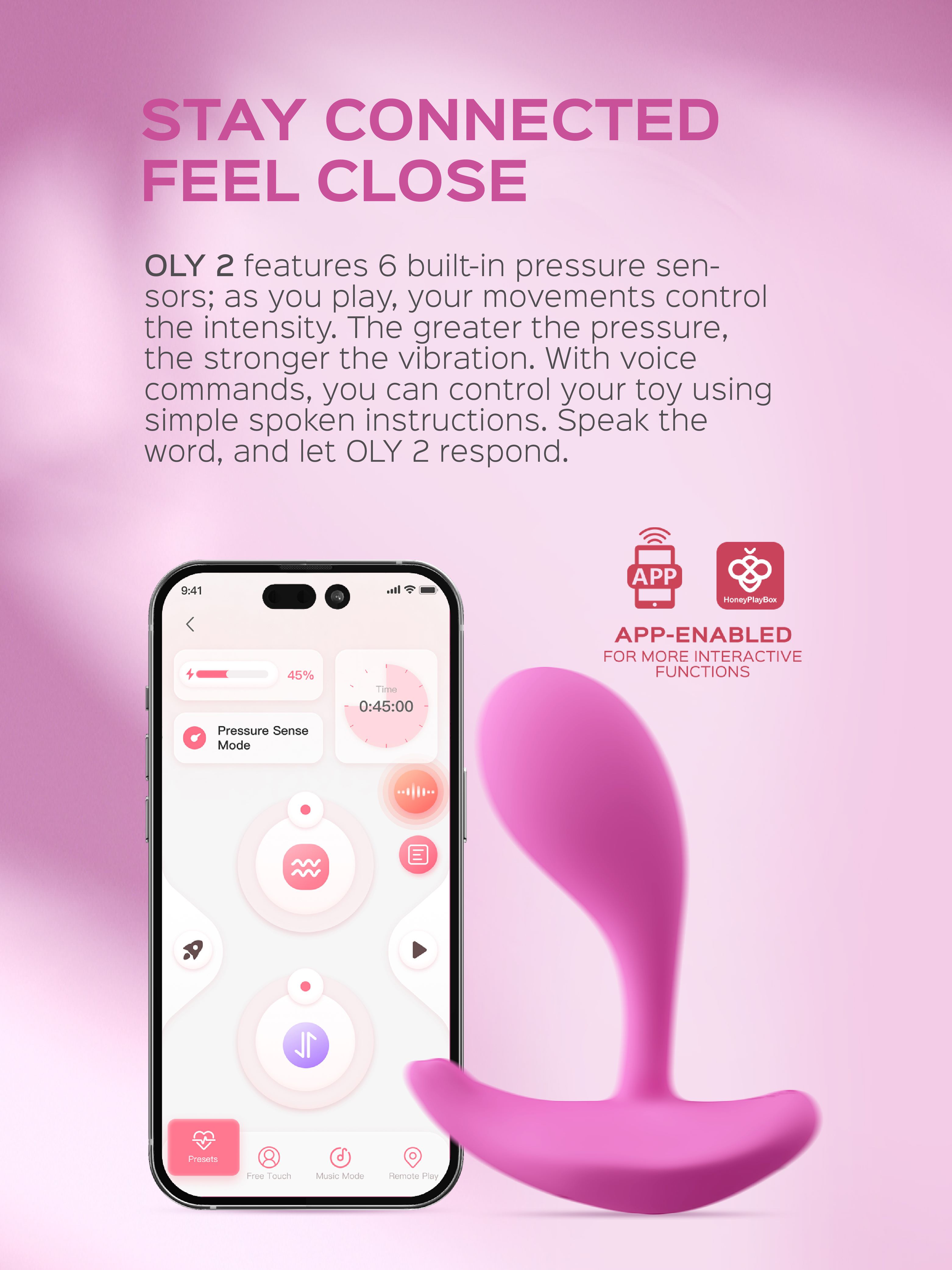 Oly 2- vibrator with app control