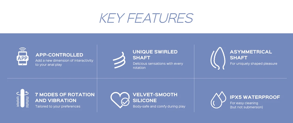 NOAH App-Controlled Rotating Butt Plug