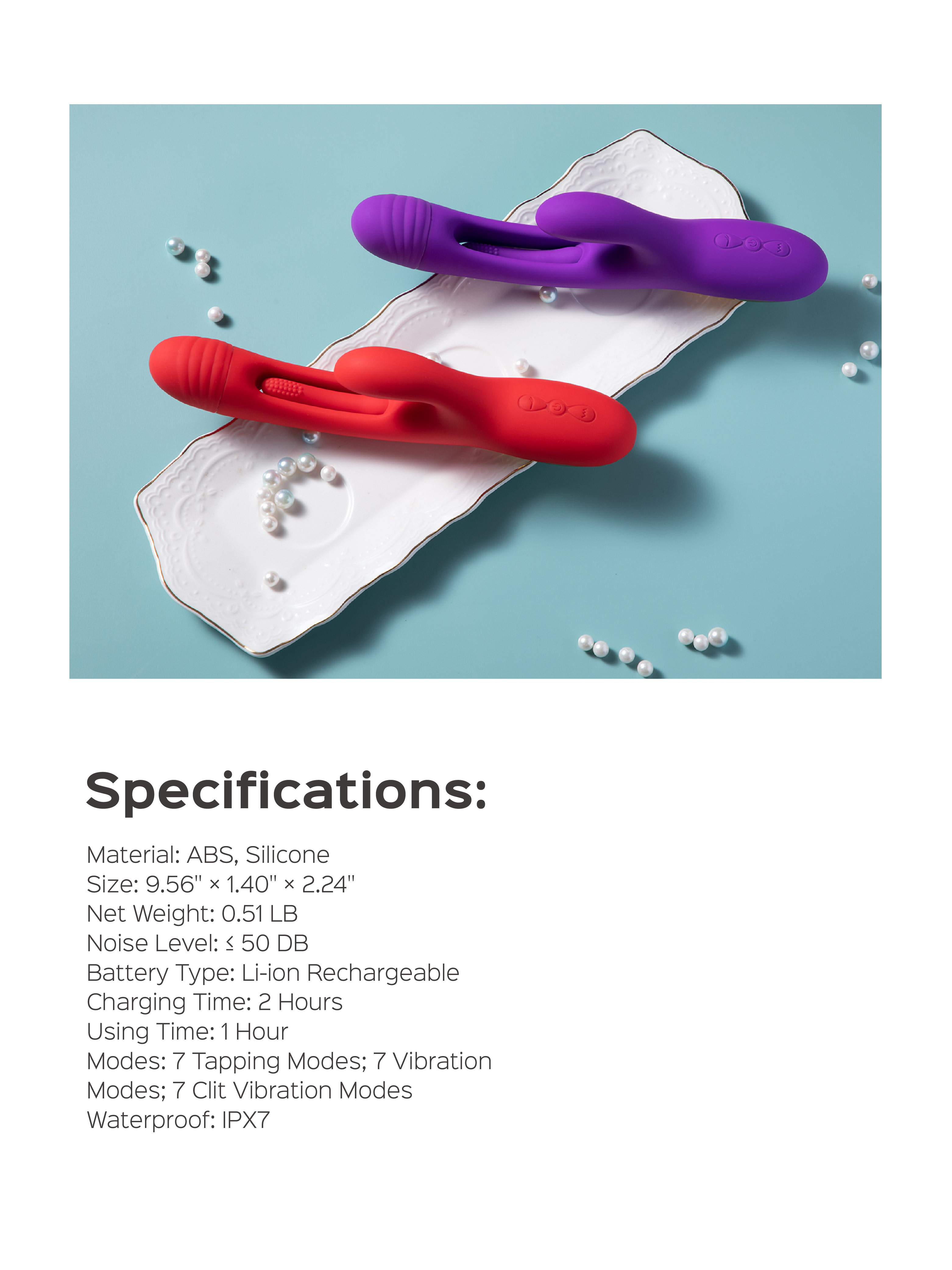 Bora-tapping g spot vibrator