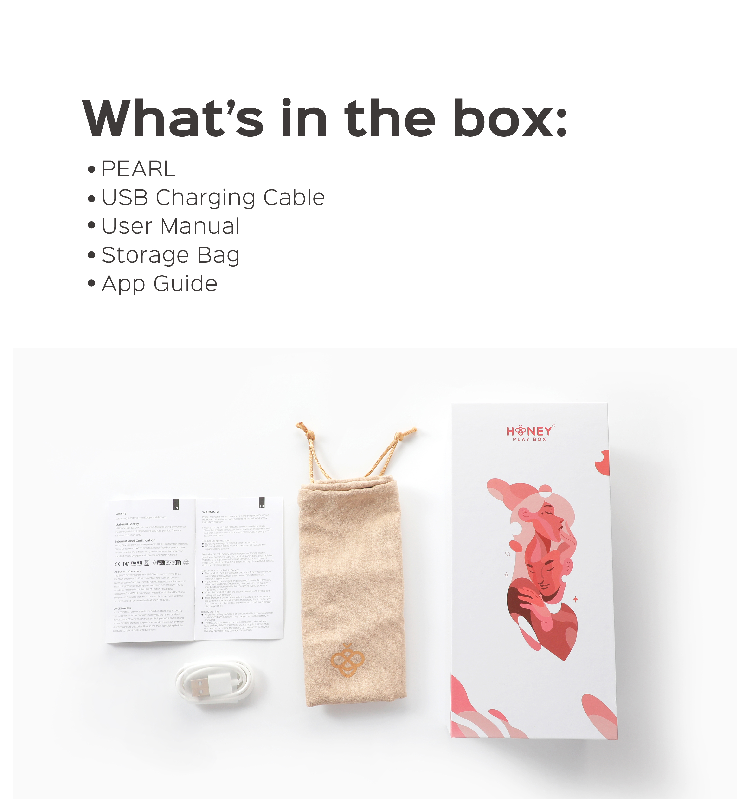 Pearl-app controlled vibrators