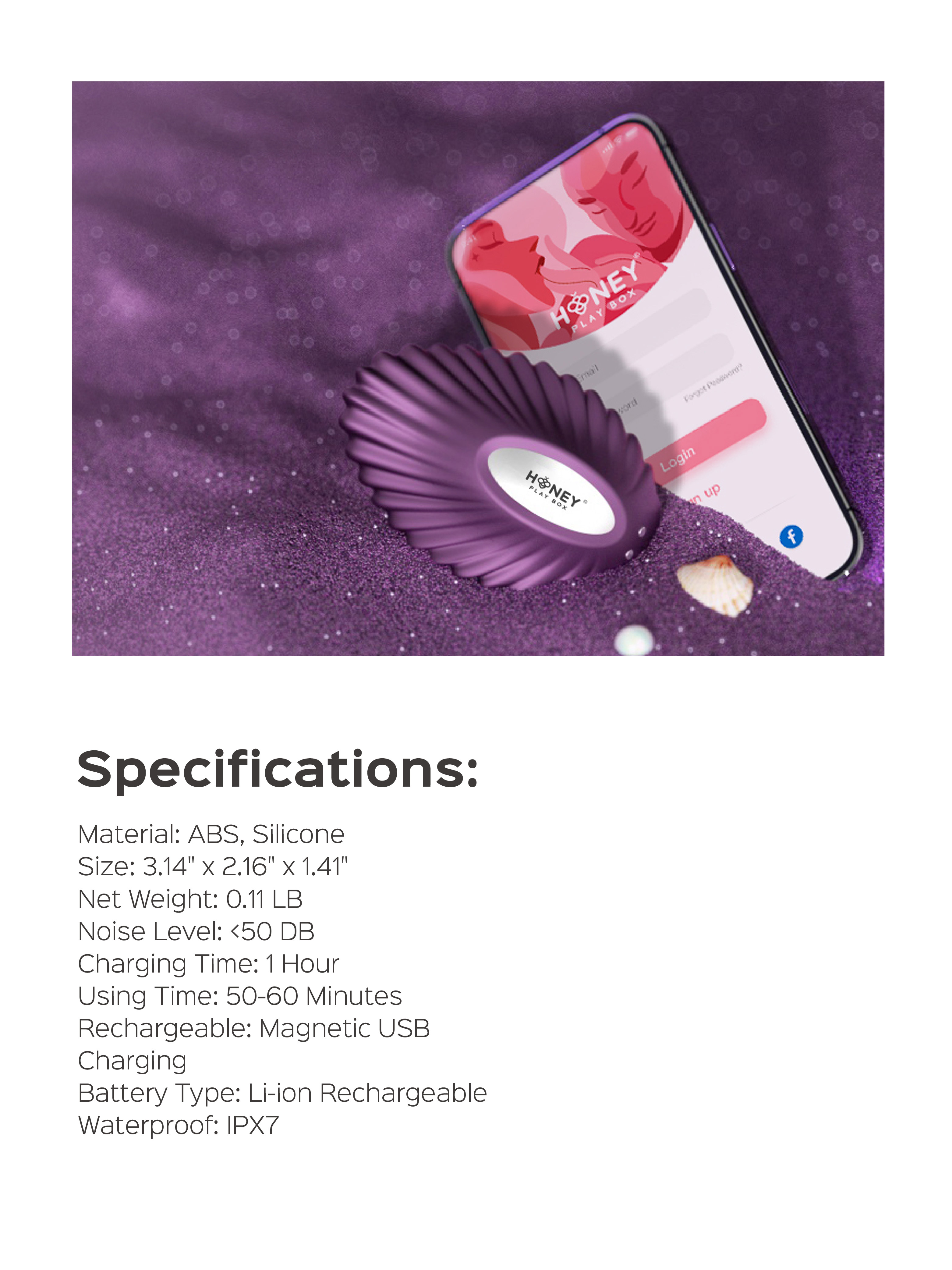 Pearl-controlled vibrator