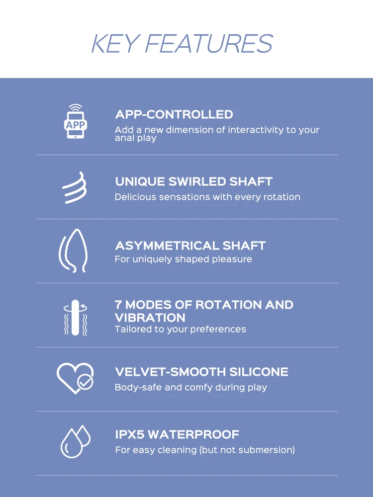 NOAH App-Controlled Rotating Butt Plug